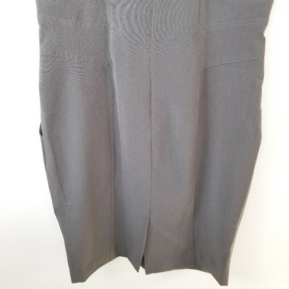 Shelby & Palmer Sheath Dress with Pockets Grey - Picture 6 of 12